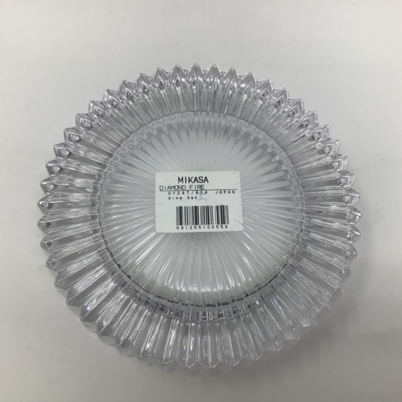 NEW Mikasa Diamond Fire Crystal Wine Coaster & Stopper Set - Picture 3 of 10